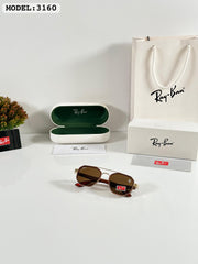 RAYBAN 3160 GOLD BROWN