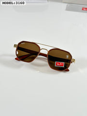 RAYBAN 3160 GOLD BROWN