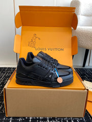 Lv Trainer Sneaker All Black double Box