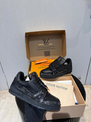 Lv Trainer Sneaker All Black double Box