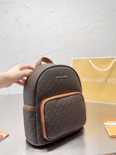 Michael Kors MK Medium Backpack Coffee Brown With Dust Bag 21050 Coffee Brown