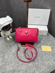 Bvlgari Serpenti Forever Clutch Plum Fushia Pink With OG Box & Dust Bag 837 Plum Fushia Pink