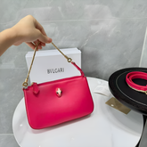 Bvlgari Serpenti Forever Clutch Plum Fushia Pink With OG Box & Dust Bag 837 Plum Fushia Pink