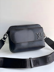 Louis Vuitton Fastline Messenger Unisex With OG Box & Dust Bag Black 22611