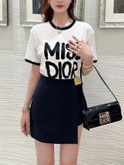 Miss Dior By Christian Dior Flap Black Bag With OG Double Box High Quality M2611 Black