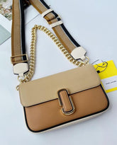 Marc Jacobs The J Marc Shoulder Bag With OG Box & Dust Bag (Brown - 553)