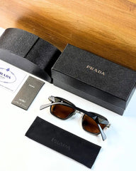 Prada 7382 silver brown