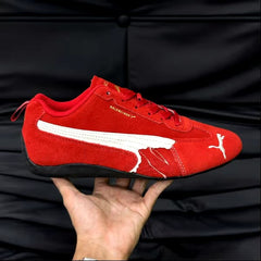 Puma x Balenciaga Speedcat Suede Distressed Red White