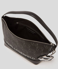 Karl Lagerfeld Ikon Crossbody NFT All Over Pattern Black Bag With Dust Bag
