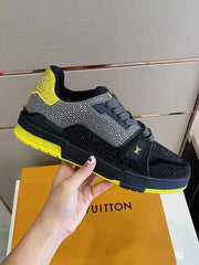 Louis Vuitton Men's Crystal Covered Trainer Sneakers