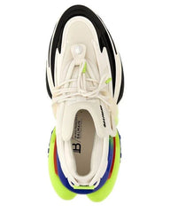 Balmain Men's White Unicorn Sneakers