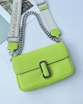 Marc Jacobs The J Marc Shoulder Bag With OG Box & Dust Bag (Neon - 282)