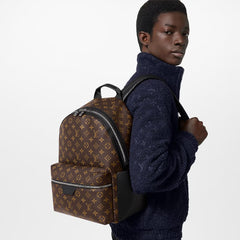Louis Vuitton Discovery Backpack PM Monogram Macassar Canvas Premium High Quality Backpack With Dust Bag (M6553 Brown)