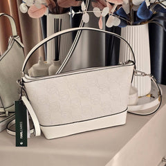 Karl Lagerfeld Ikon Crossbody NFT All Over Pattern White Bag With Dust Bag