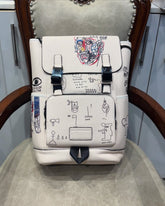 Coach X Jean-Michel Basquiat Leather Backpack High Quality With Dust Cover & Carry Bag W69120
