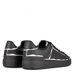 BALMAIN B COURT CONTRASTING TRIM PREMIUM SNEAKER