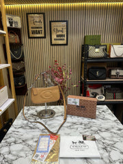 Coach GB Teri Shoulder Bag With Signature Quilting With OG Box & Dust Bag (CA548 Beige)