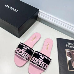 Chanel Hayden Classic Flats With OG Box & Dust Bag (Pink)