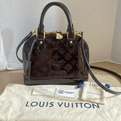 Louis Vuitton LV Alma BB Monogram Vernis Handbags Black
