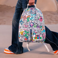 Louis Vuitton LV M60206 Character Premium Unisex Backpack With Dust Cover (White)