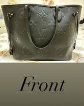 Louis Vuitton Green Monogram Giant With Pouch Empreinte Leather Neverfull MM Bag Green With Dust Bag M5686