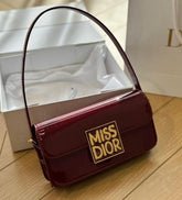 Miss Dior By Christian Dior Flap Cherry Red Bag With OG Double Box High Quality M2611 Cherry Red