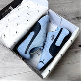 Puma Speedcat Archive shoe in the Team Light Blue Club Navy colorway