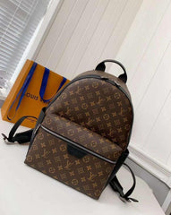Louis Vuitton Discovery Backpack PM Monogram Macassar Canvas Premium High Quality Backpack With Dust Bag (M6553 Brown)