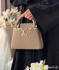 Louis Vuitton LV Capucines BB M25404 Premium Quality Leather Bag With OG Box & Dust Bag & Extra Shoulder Strap (Khaki - 995)