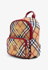 Burberry Nylon Check TB Logo Rucksack Unisex Backpack Rare Plaid With Dust Bag B8890 Black