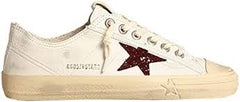 Golden Goose V-star Ltd In Nappa With Pony Skin star And Silver Heel Tab