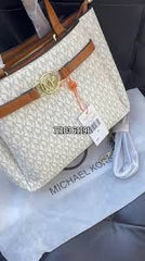 Michael Kors Reed Large Logo Satchel Handbag