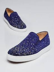 christian Louboutin Blue Slipon Sneakers