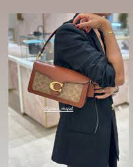 Coach Tabby 26 Shoulder Bag With OG Box & Dust Bag (Apricot-Brown-8716) Coach Tabby 26 Shoulder Bag With OG Box & Dust Bag (Apricot-Brown-8716)V