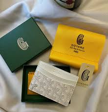 Goyard Saint Sulpice Card Holder Wallet With Dust & OG Box Grey 9636