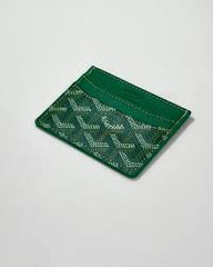 Goyard Saint Sulpice Card Holder Wallet With Dust & OG Box Green 9636