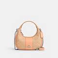 Coach Carmen Shoulder Bag With OG Box Dust Bag 681214 Light Pink Cloth