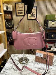 Coach GB Teri Shoulder Bag With Signature Quilting With OG Box & Dust Bag (CA548 Pink)