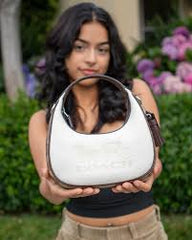 Coach Carmen Shoulder Bag Beige With OG Box Dust Bag