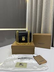 Burberry TB CalfSkin Black Sling With OriginalBox