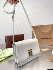 Burberry TB CalfSkin White Sling With OriginalBox
