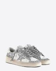 Golden goose Women's Stardan sneakers in white leather and glitter