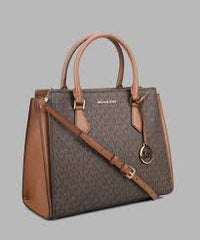 Michael Kors Handbag With Dust Bag And Sling (44572 Coffee Brown)