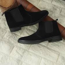 Zara Chelsea boots Black Suede