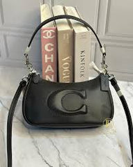 Coach GB Teri Shoulder Bag With Signature Quilting With OG Box & Dust Bag (CA548 Black)