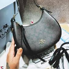 Coach Carmen Mini Crossbody In Signature Jacquard Coffee & Black With OG Box & Dust Bag (2750)