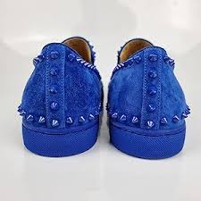 christian Louboutin Blue Slipon Sneakers