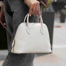 Miu Miu Embossed Logo Medium Tote Bag With Dust Bag (3005 White)