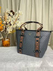 Michael Kors Maeve Monogram Print Tote Bag With Dust Bag (Black 22314)