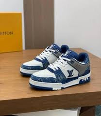 LOUISS VUITTON MID DENIM SNEAKER
